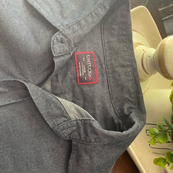 Untuckit mens sz large long sleeve button - Picture 5 of 7